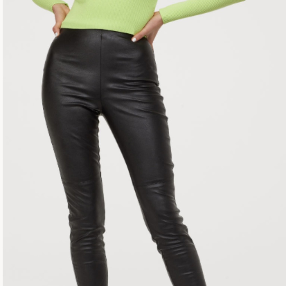 Like New Vegan Leather Skinny Pants